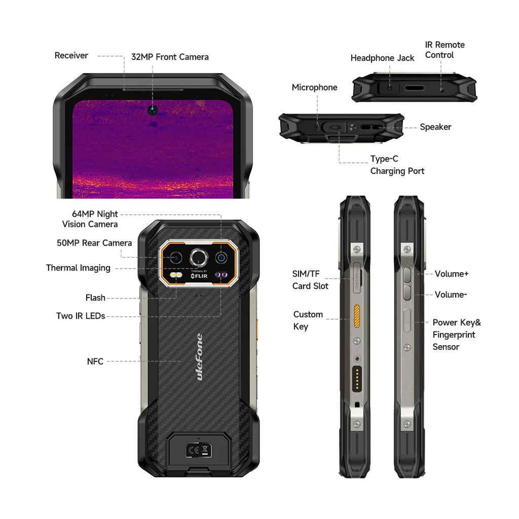 Мобільний телефон Ulefone Armor 27T 12/256Gb Black (6975326663885) - зображення 7