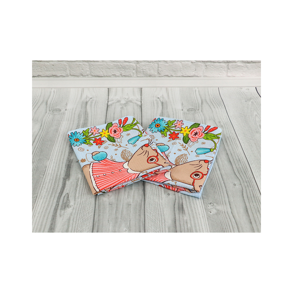 Рушник Руно вафельний набивний Великдень блакитний 45х60 см (205.15_Великдень блакитний_1) - зображення 3