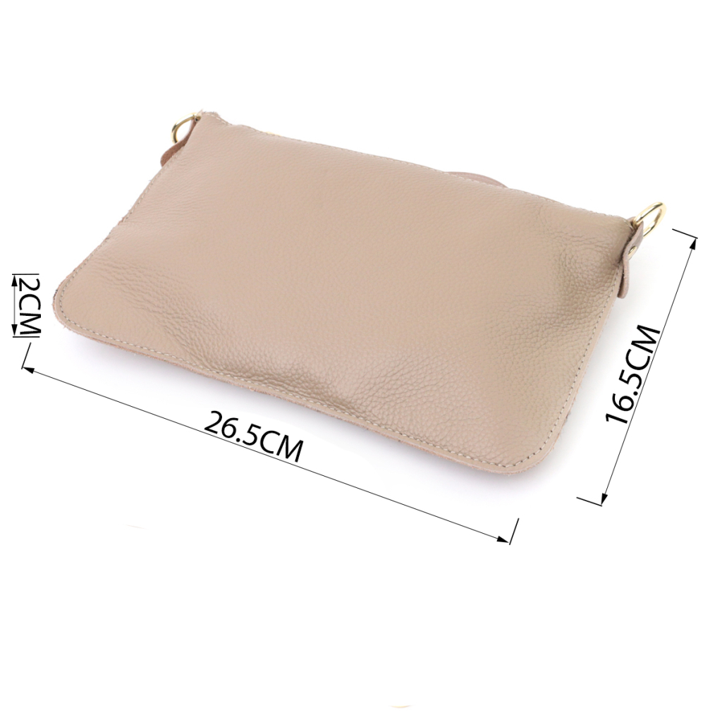 Сумка Vintage Жіноча з двома ременями з натуральної шкіри Бежева (22643) - зображення 3