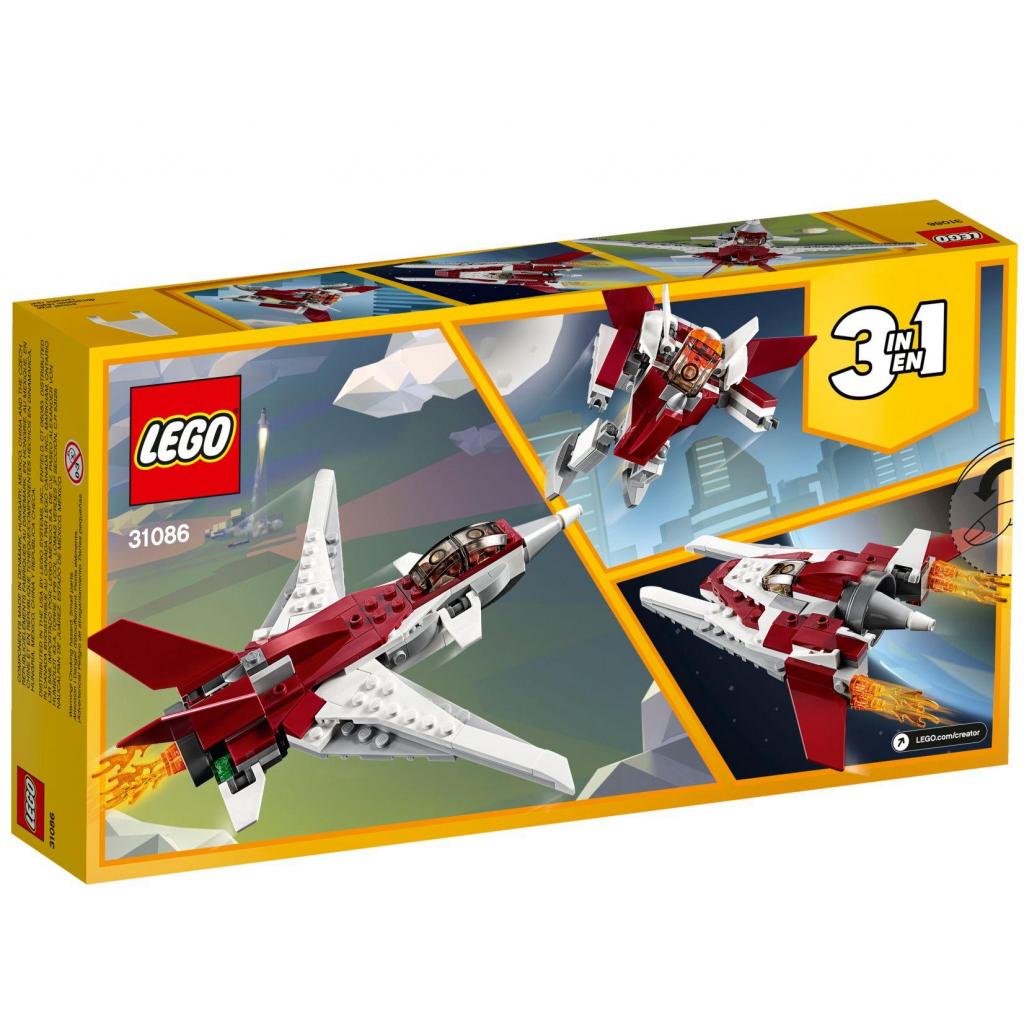 Конструктор LEGO Creator Футуристичний літак 157 деталей (31086) - зображення 10