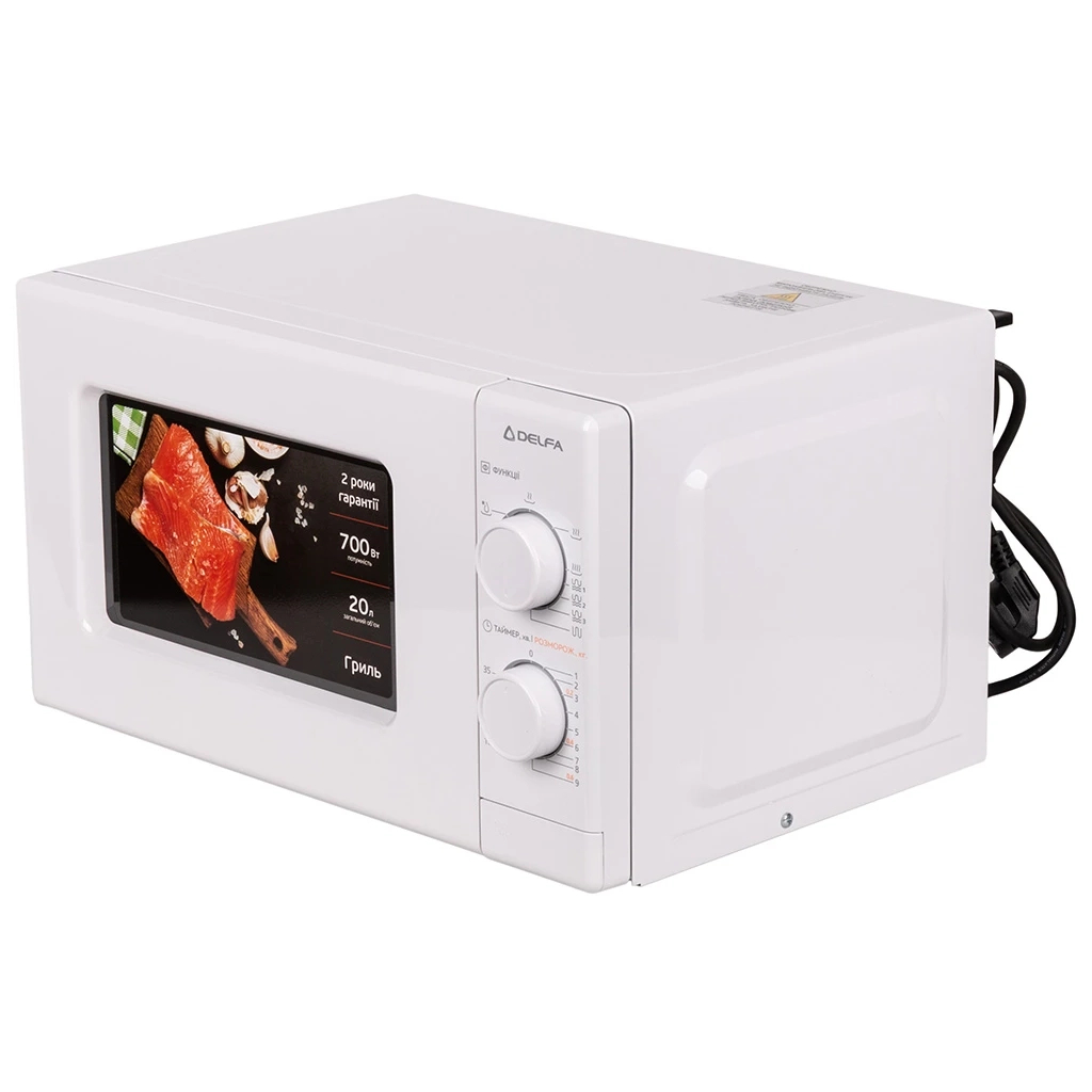Мікрохвильова піч Delfa MD202MGW - зображення 3