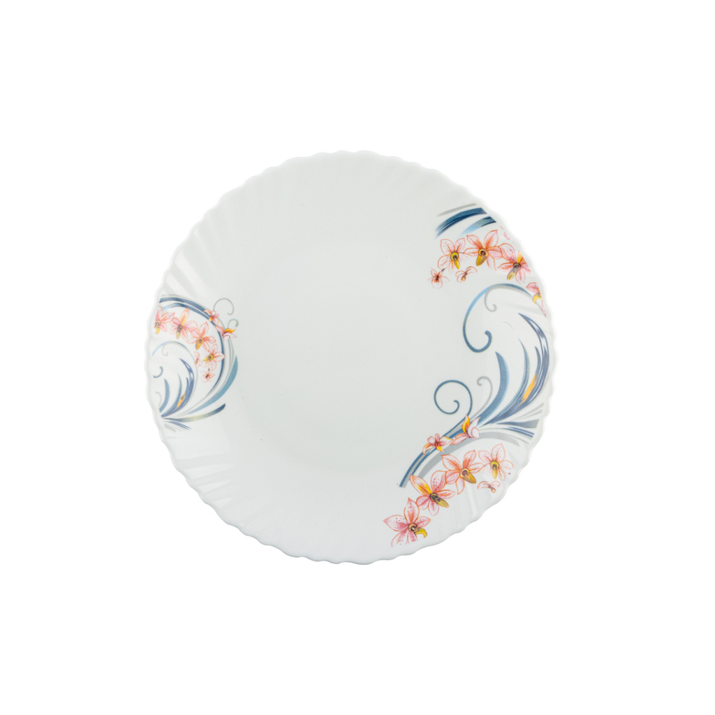 Тарілка Vittora "Квіткові Вензеля" Wave Dinner 22 см (V-220FM) - зображення 1