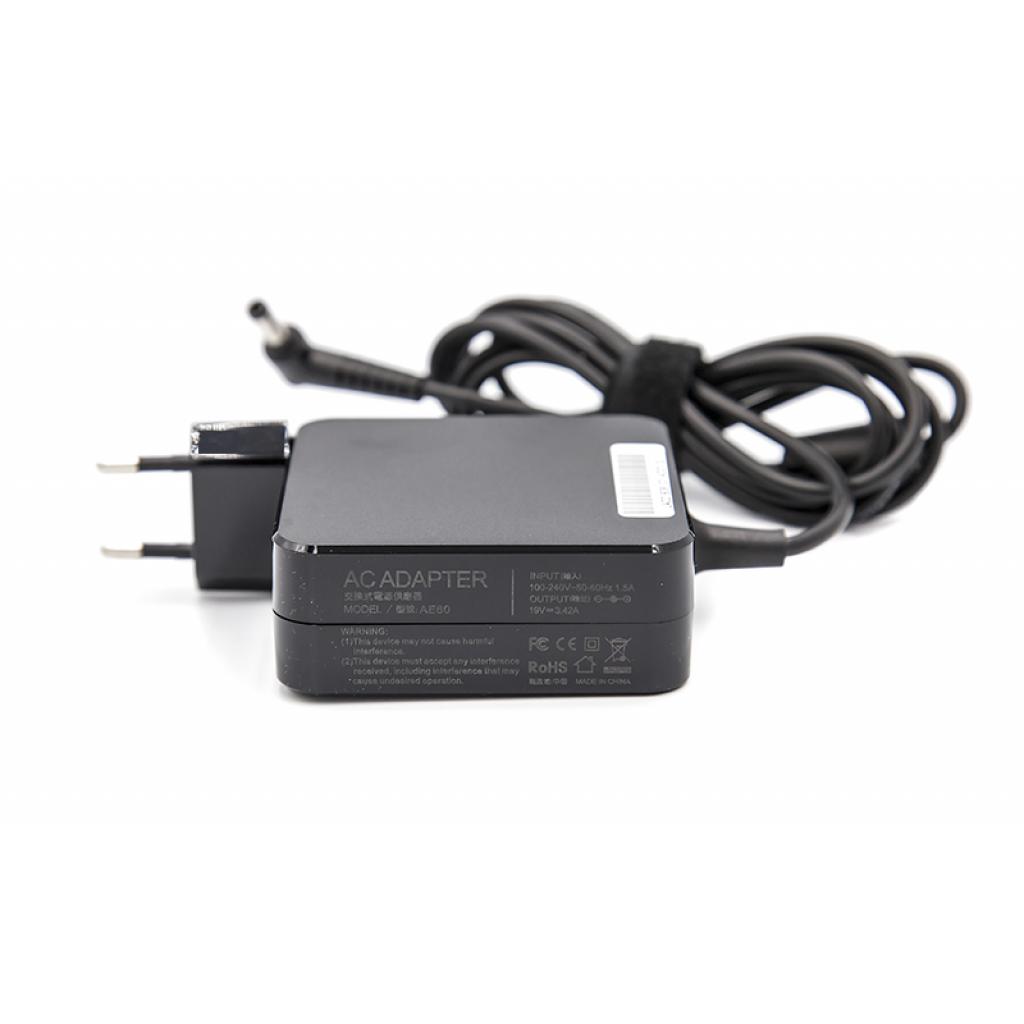 Блок живлення до ноутбуку PowerPlant ASUS 220V, 19V 65W 3.42A (5.5*2.5) wall mount (WM-AC65F5525) - зображення 2