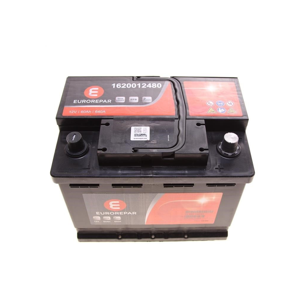 Акумулятор автомобільний EUROREPAR EFB Start-Stop 60Ah 640A R+ (1620012480) - зображення 1