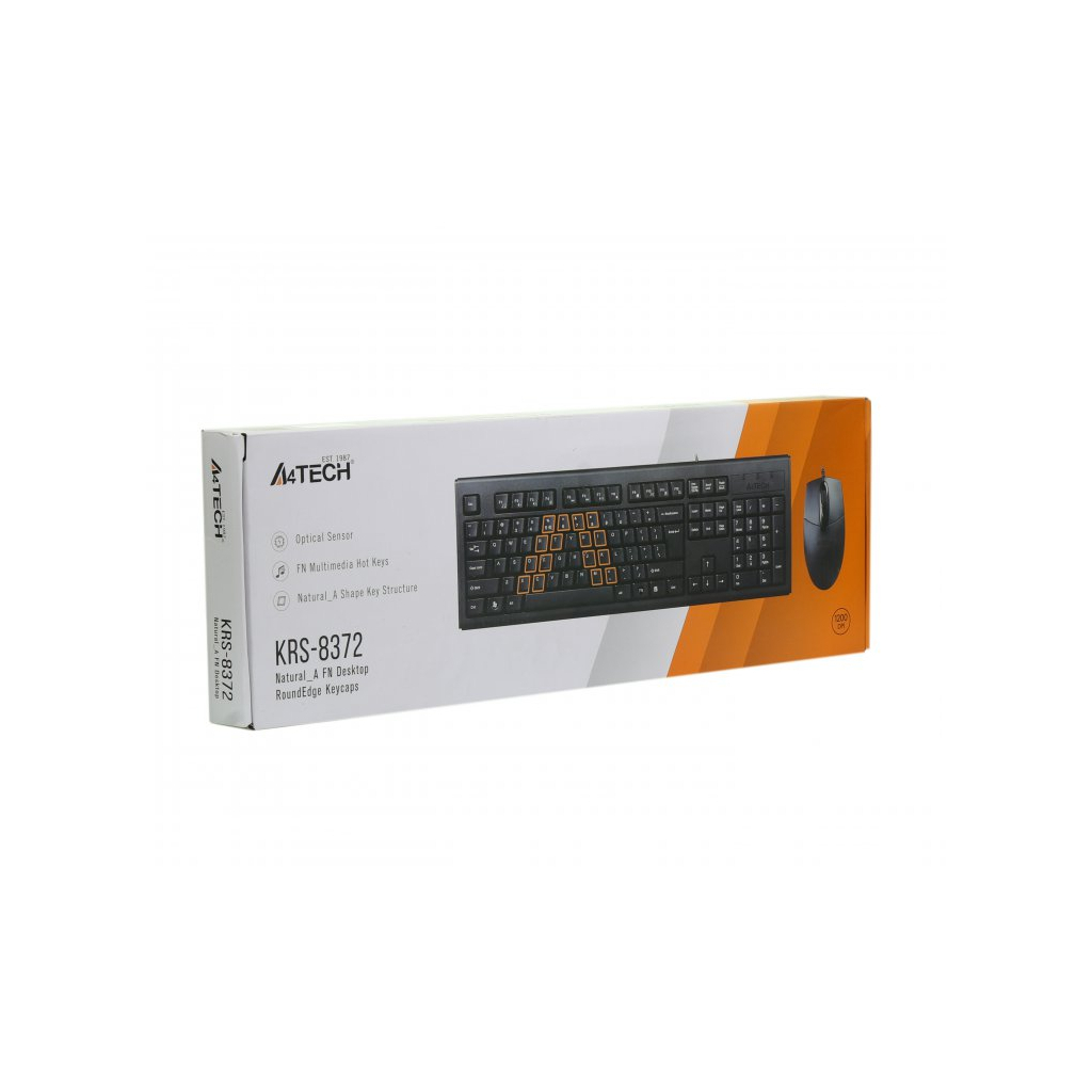 Комплект A4Tech KR-8372 USB Black (4711421859301) - зображення 8