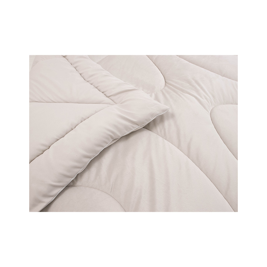 Ковдра Руно всесезона силіконова велюрова Soft Pearl 200х220 см (322.55_Soft Pearl) - изображение 4