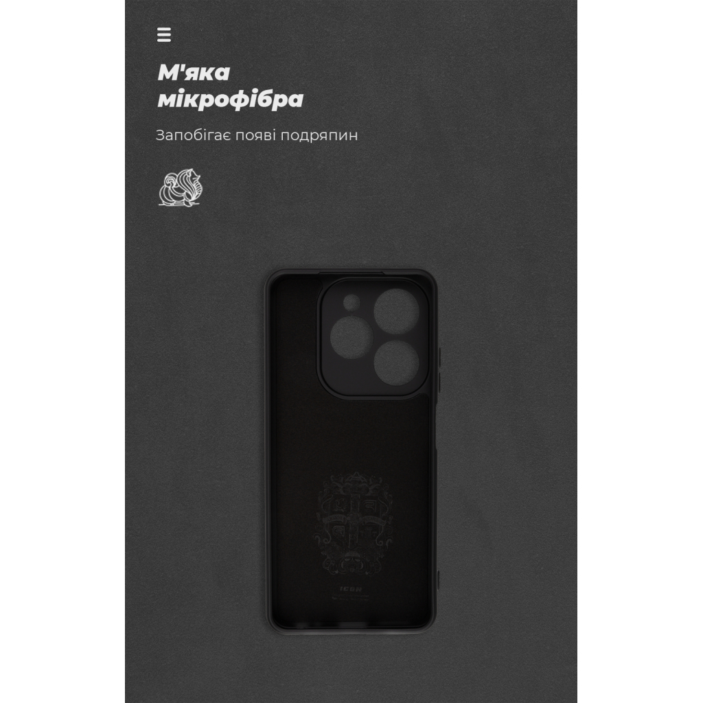 Чохол до мобільного телефона Armorstandart ICON Infinix Hot 40i Camera cover Black (ARM79057) - зображення 4