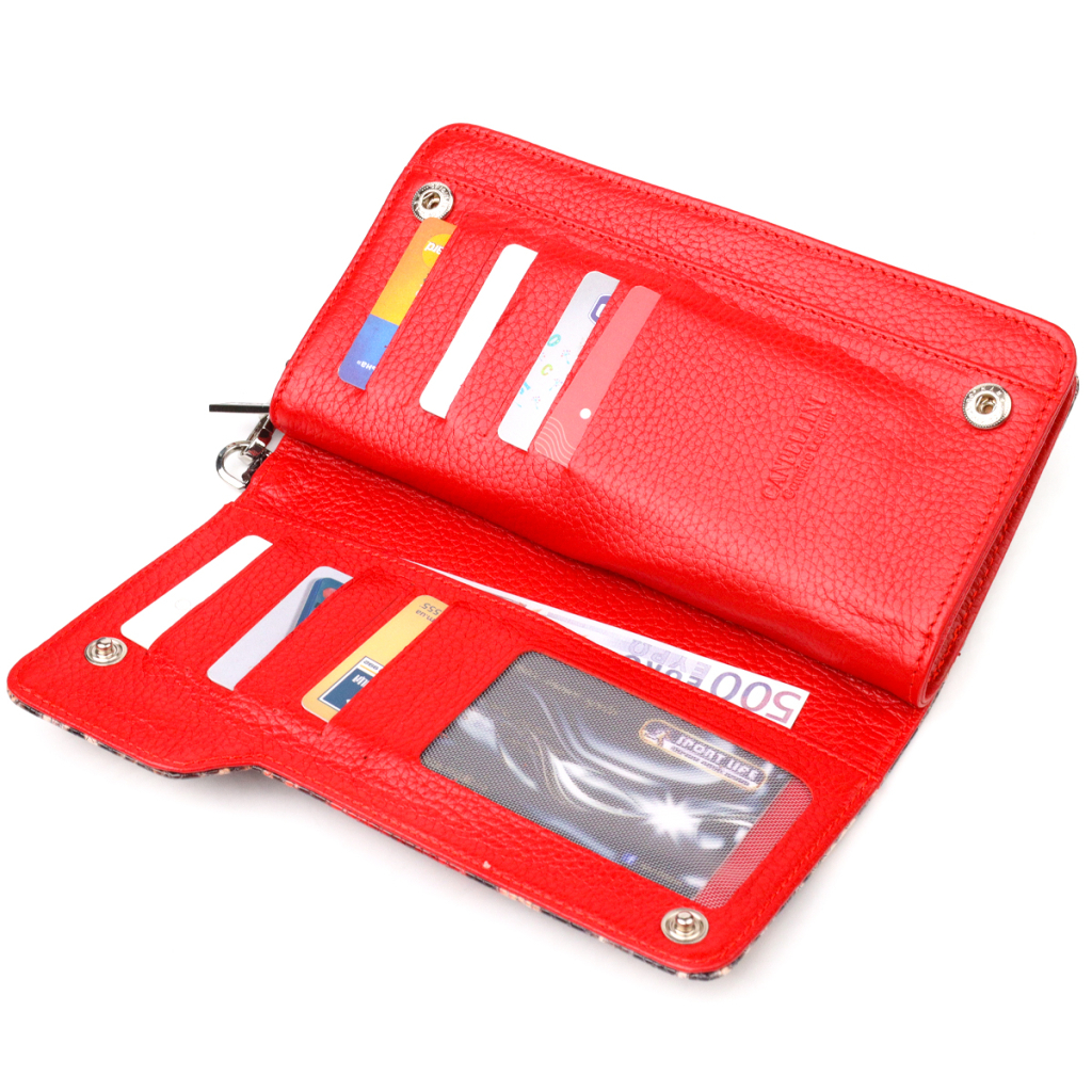 Портмоне Canpellini З натуральної шкіри Різнобарвне (21541) - зображення 5