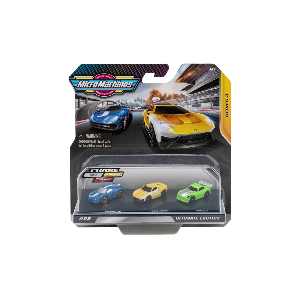 Машина Micro Machines Екзотика W3, 3 шт (6626080) - зображення 1