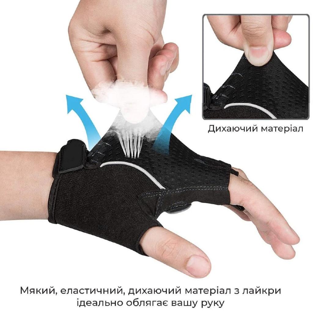 Велорукавиці PowerPlay Women 5023 Purple S (5023A_S_Purple_Lady) - зображення 4