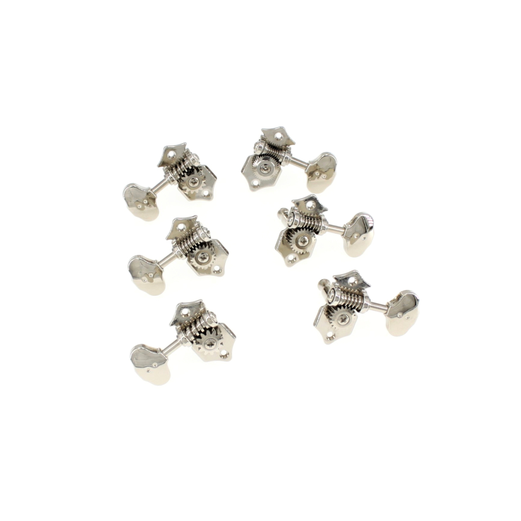 Кілки для гітари Graph Tech PRN-3422-N0 Acoustic 3+3 Butterbean Button Nickel (235526) - зображення 4