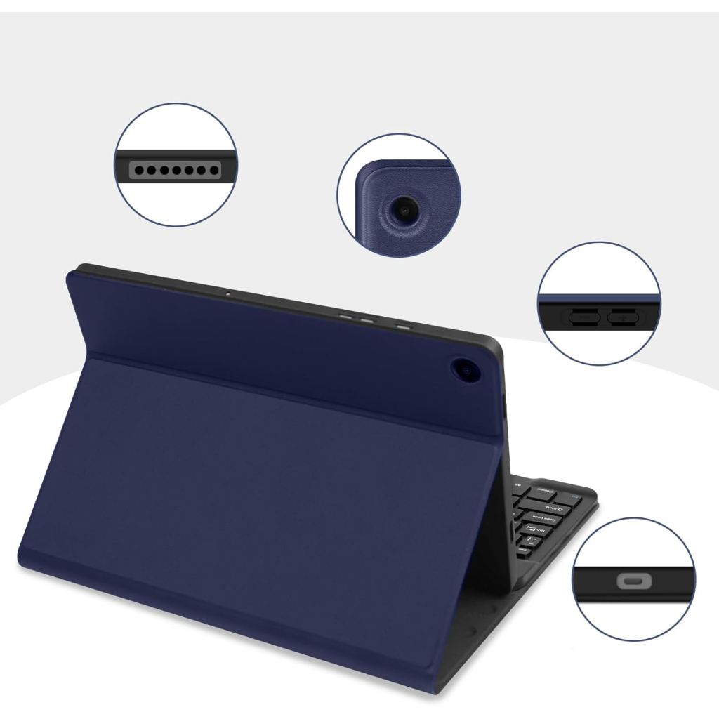 Чохол до планшета BeCover Keyboard Samsung Tab A9 SM-X115 8.7" Deep Blue (712356) - зображення 2