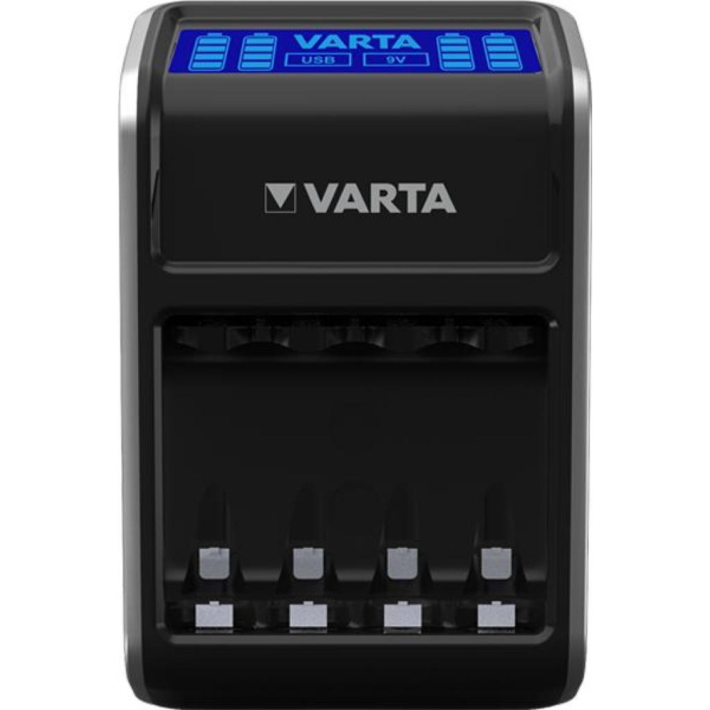 Зарядний пристрій для акумуляторів Varta LCD PLUG CHARGER +4*AA 2100 mAh (57687101441) - изображение 2