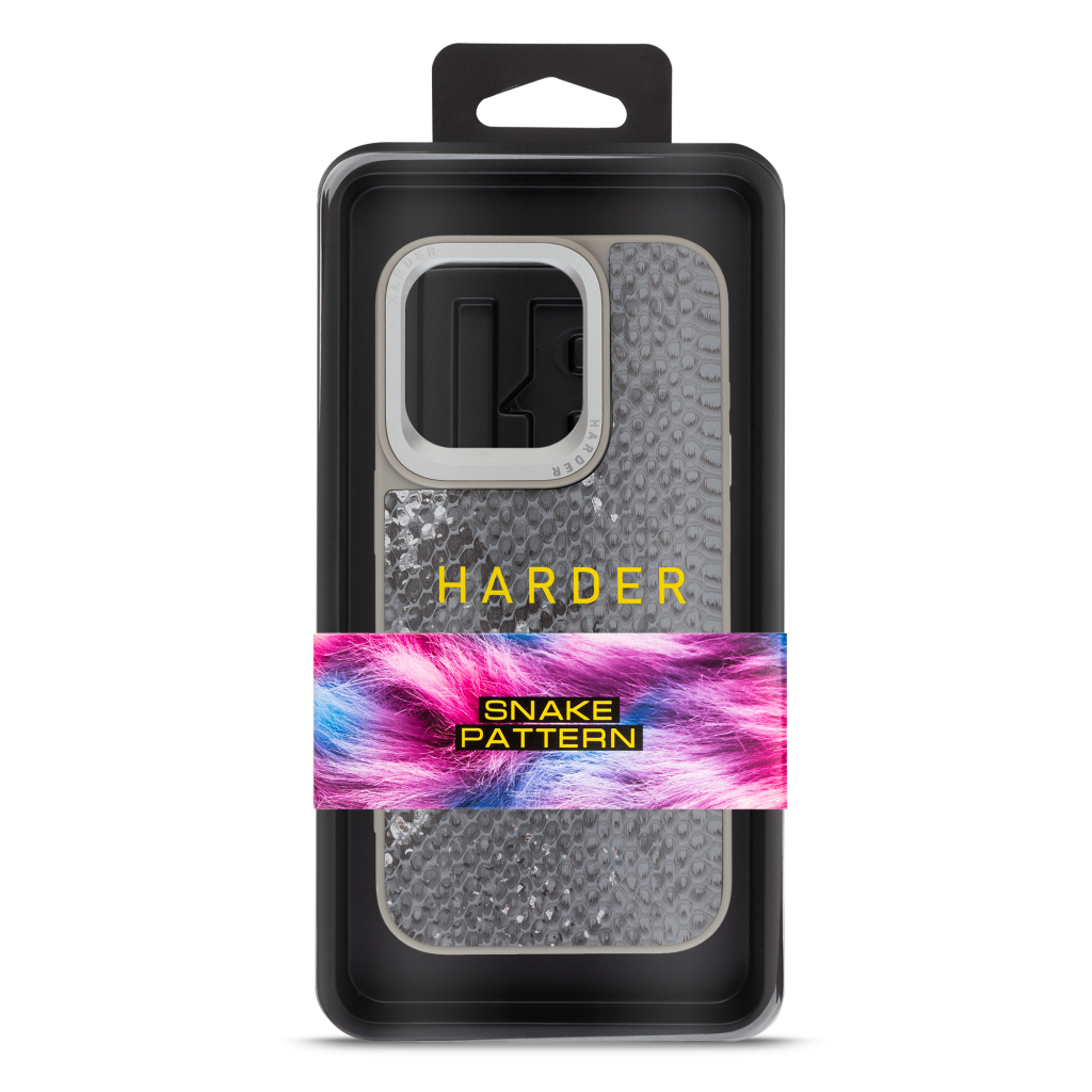 Чохол до мобільного телефона Harder Snake Pattern Apple iPhone 14 Pro Grey Silver (ARM76810) - зображення 3