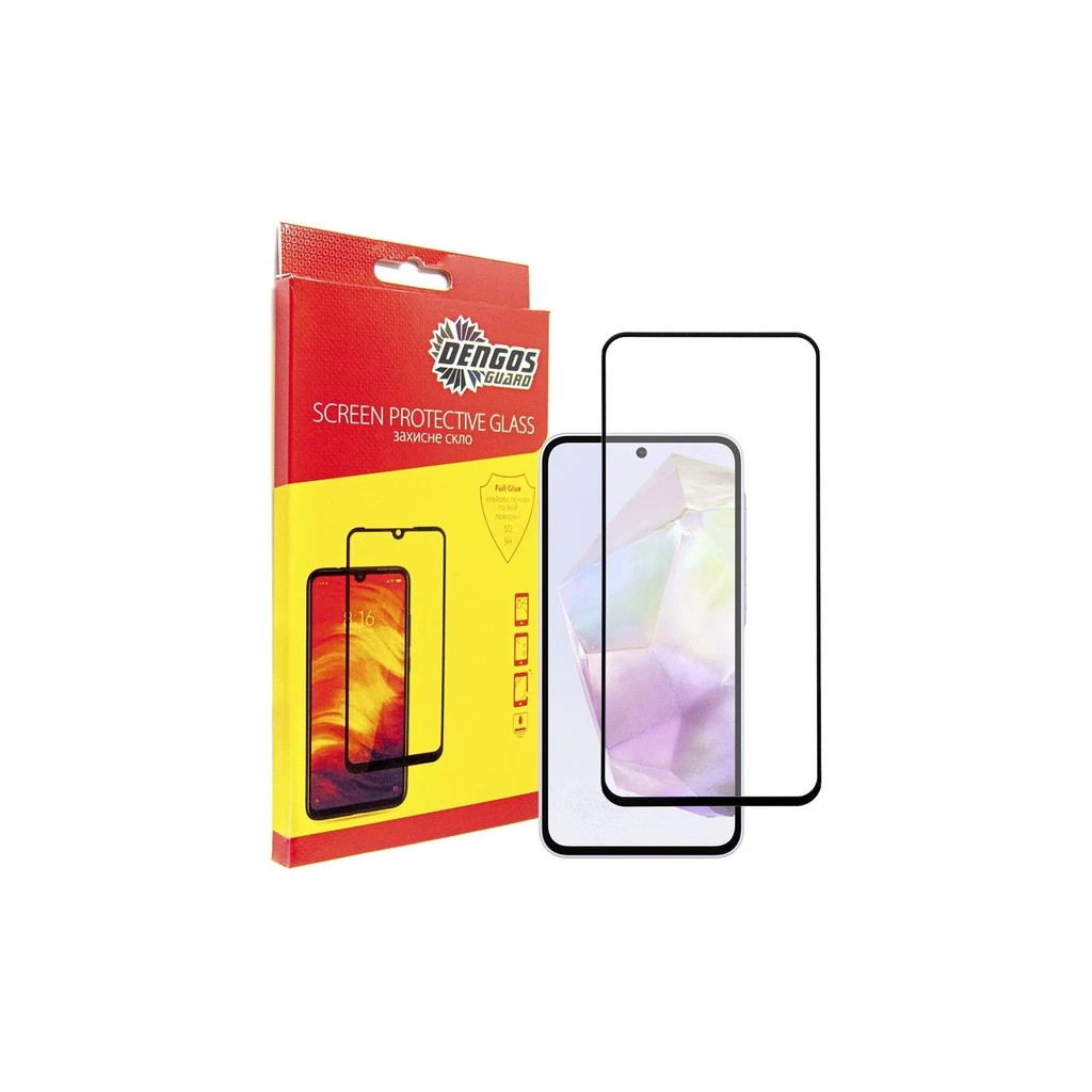 Чохол до мобільного телефона Dengos Kit for Samsung Galaxy A35 5G case + glass (Black) (DG-KM-56) - зображення 4