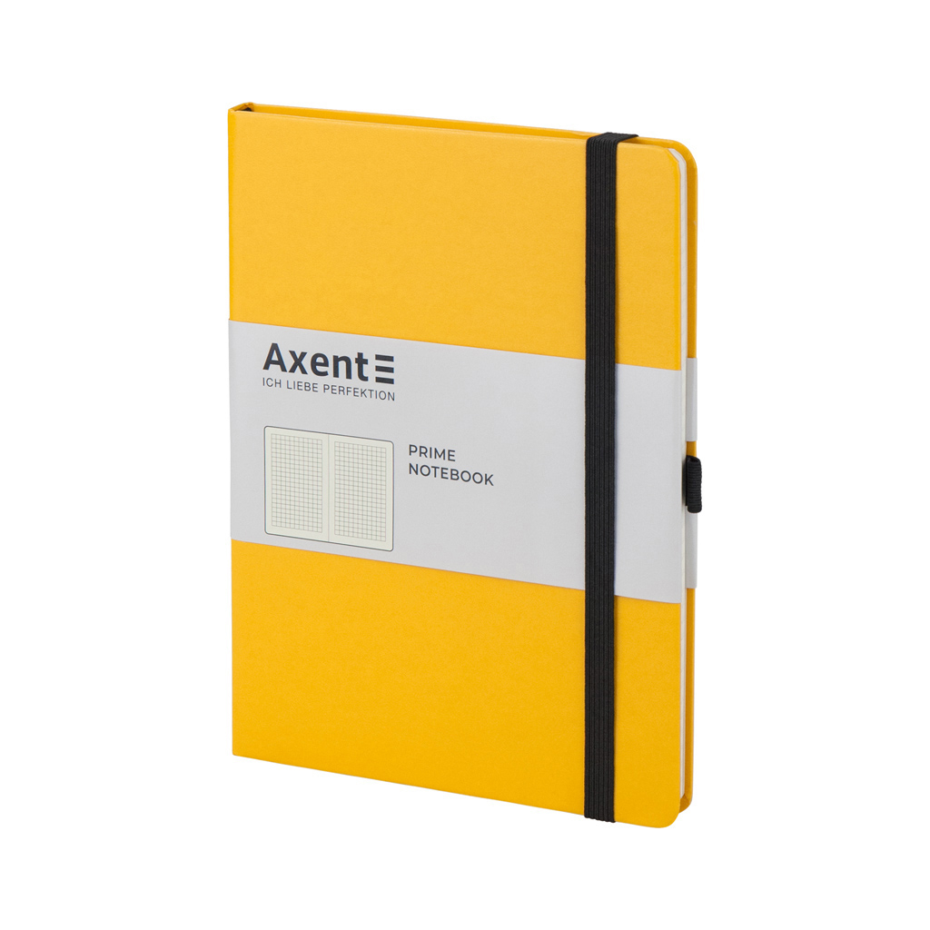 Блокнот Axent Partner Prime 145х210 мм A5 96 аркушів у клітинка Жовтий (8305-08-A) - зображення 2