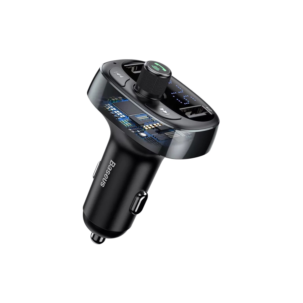 FM модулятор Baseus FM Launcher S-09 2.4 A 2 USB (CCMT000301) - изображение 4