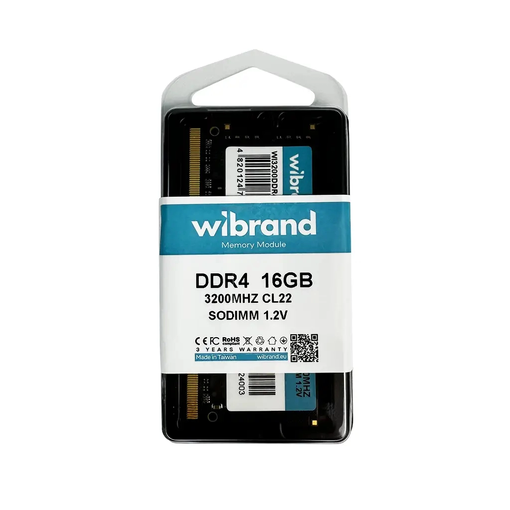 Модуль пам'яті для ноутбука SoDIMM DDR4 16GB 3200 MHz Wibrand (WI3200DDR4S/16GB) - зображення 3