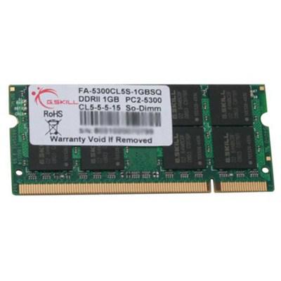 Модуль пам'яті для ноутбука SoDIMM DDR2 1GB 667 MHz G.Skill (FA-5300CL5S-1GBSQ) - зображення 1