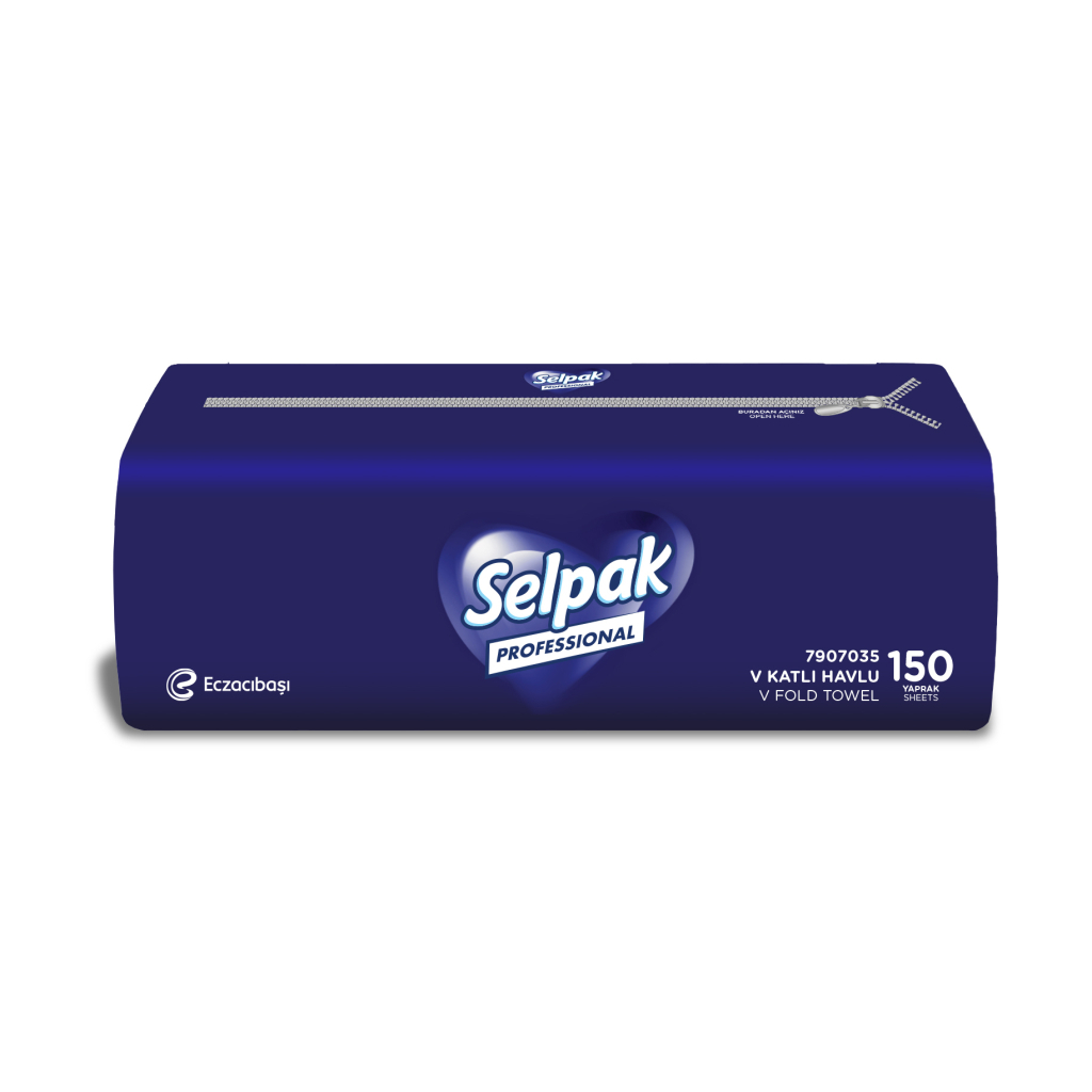 Паперові рушники Selpak Professional Premium V-складання 2 шари 150 шт. (8590530066021) - зображення 2