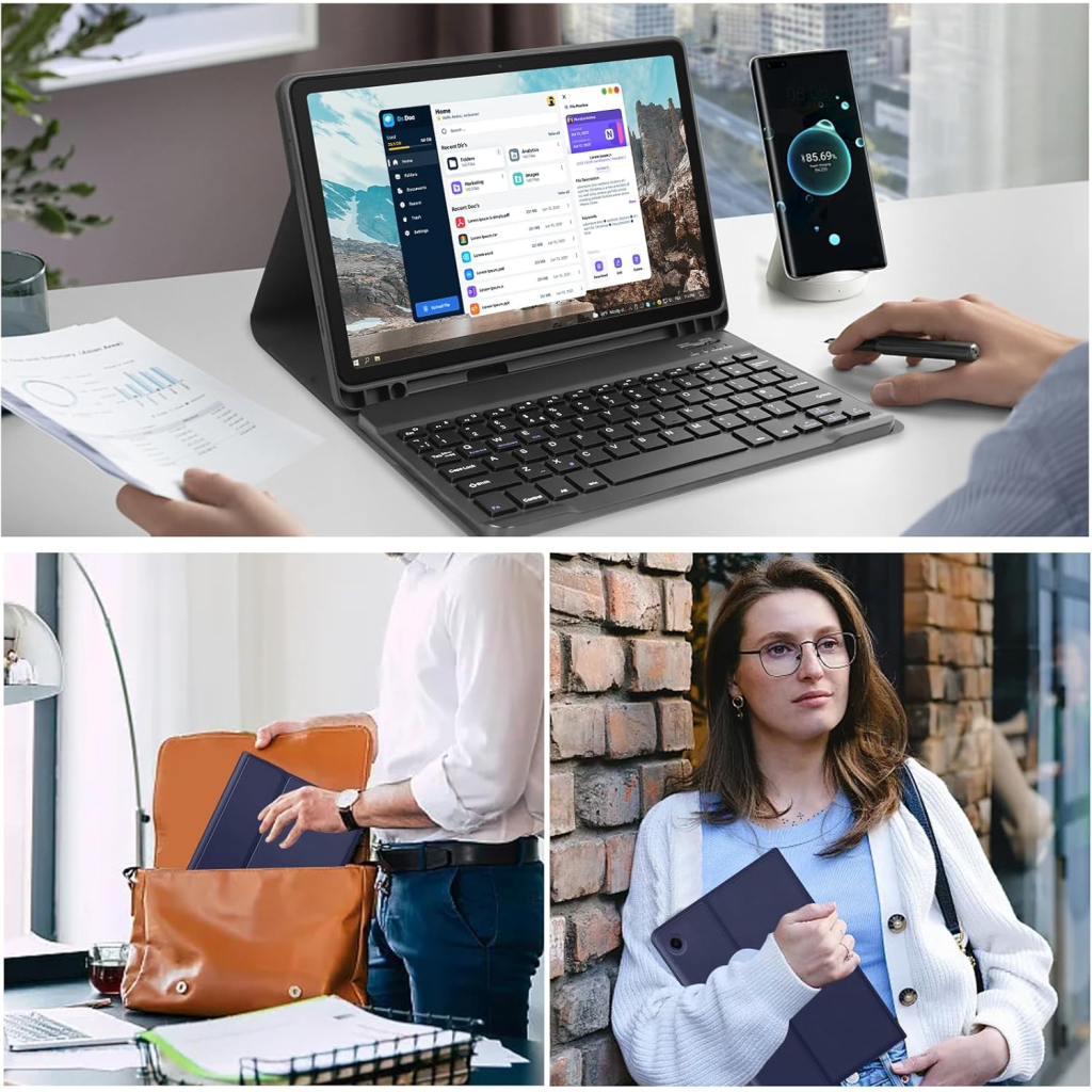 Чохол до планшета BeCover Keyboard Samsung Tab A9 SM-X115 8.7" Deep Blue (712356) - зображення 5