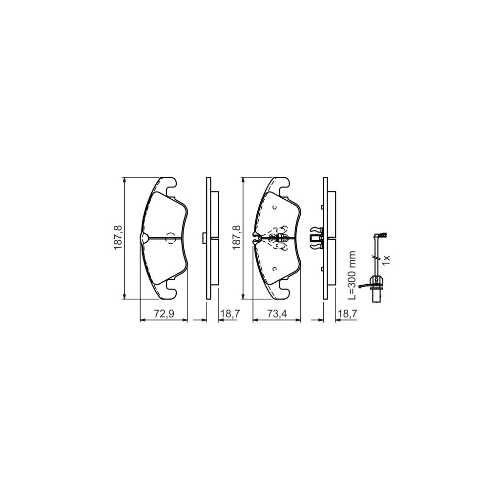 Гальмівні колодки Bosch 0 986 494 456 - зображення 6