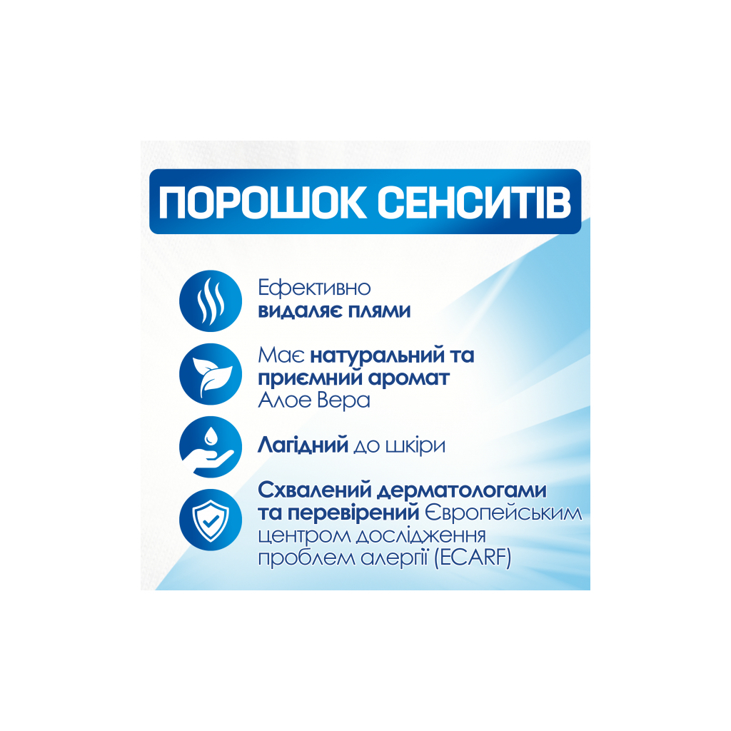Пральний порошок Persil Sensitive Алое Вера для чутливої шкіри 5.4 кг (9000101522112) - зображення 2
