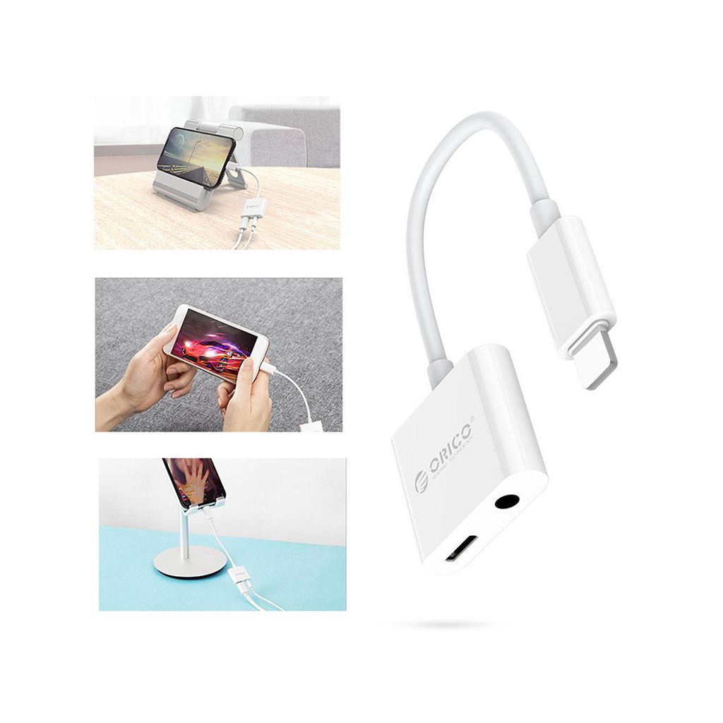 Перехідник Lightning to 3.5mm/Lightning 2LT-WH-BP Orico (CA912797) - изображение 4