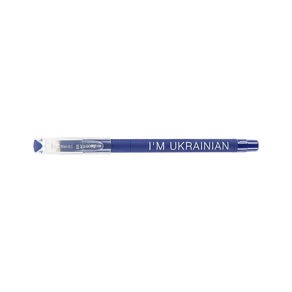 Ручка кулькова Axent Direkt I'm ukrainian, синя (AB1002-01-02-A) - зображення 2