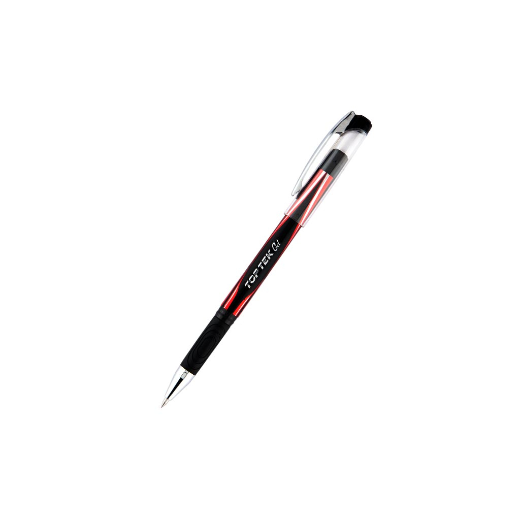 Ручка гелева Unimax Top Tek Gel, червона (UX-133-06) - зображення 1