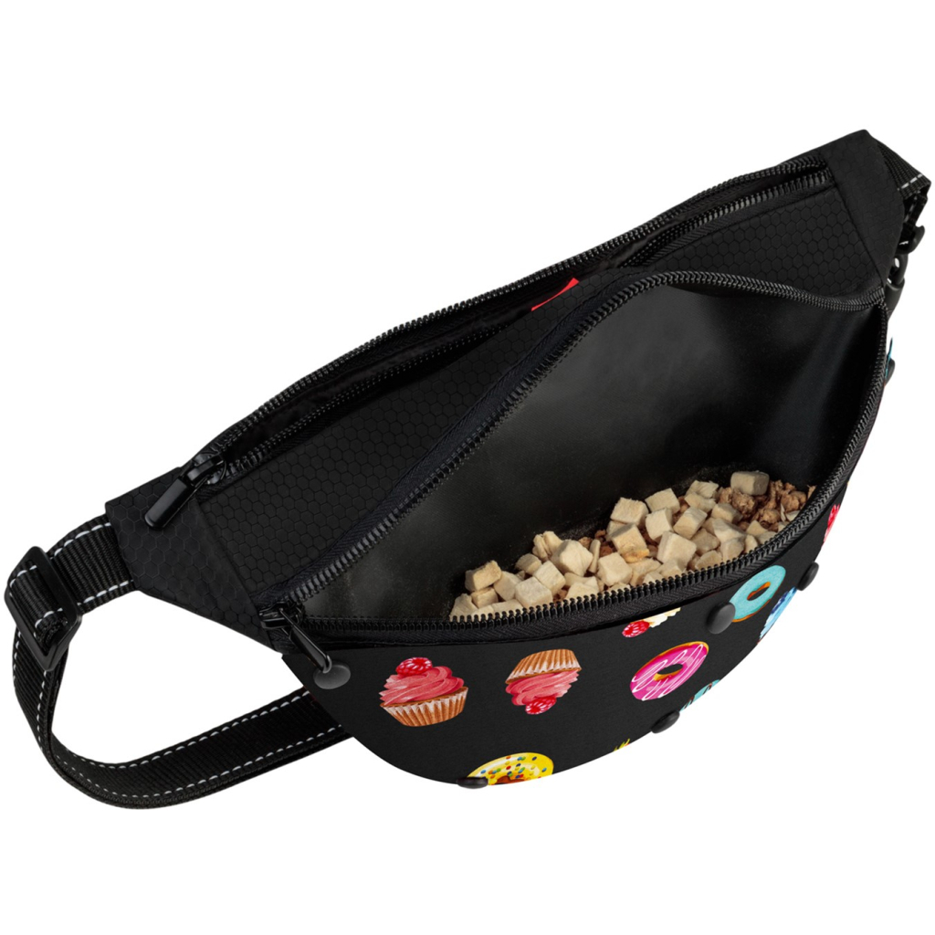 Поясна сумка-бананка для собак WAUDOG Textile "Пончики" 33х17х10 см (5696) - зображення 3