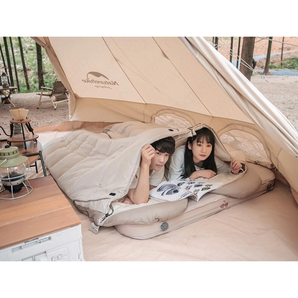 Спальний мішок Naturehike з капюшоном B400 NH21MSD11 Beige (6927595788301) - зображення 10