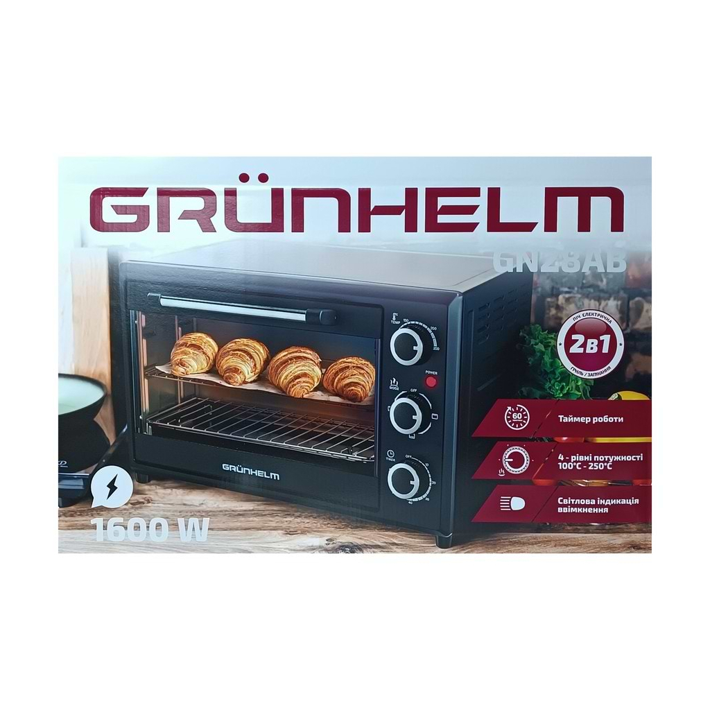 Електропіч Grunhelm GN28AВ - зображення 10