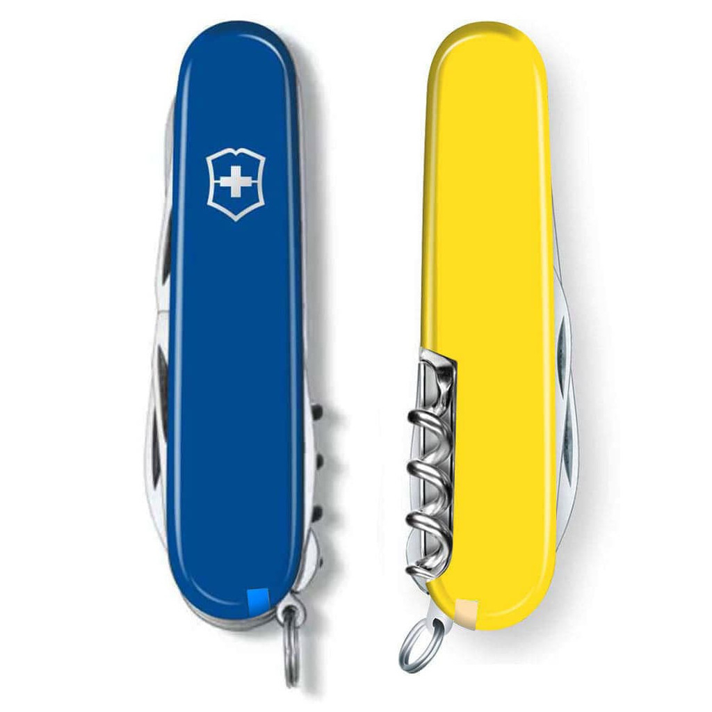 Ніж Victorinox Climber Ukraine Синьо-жовтий (1.3703.2.8) - зображення 6