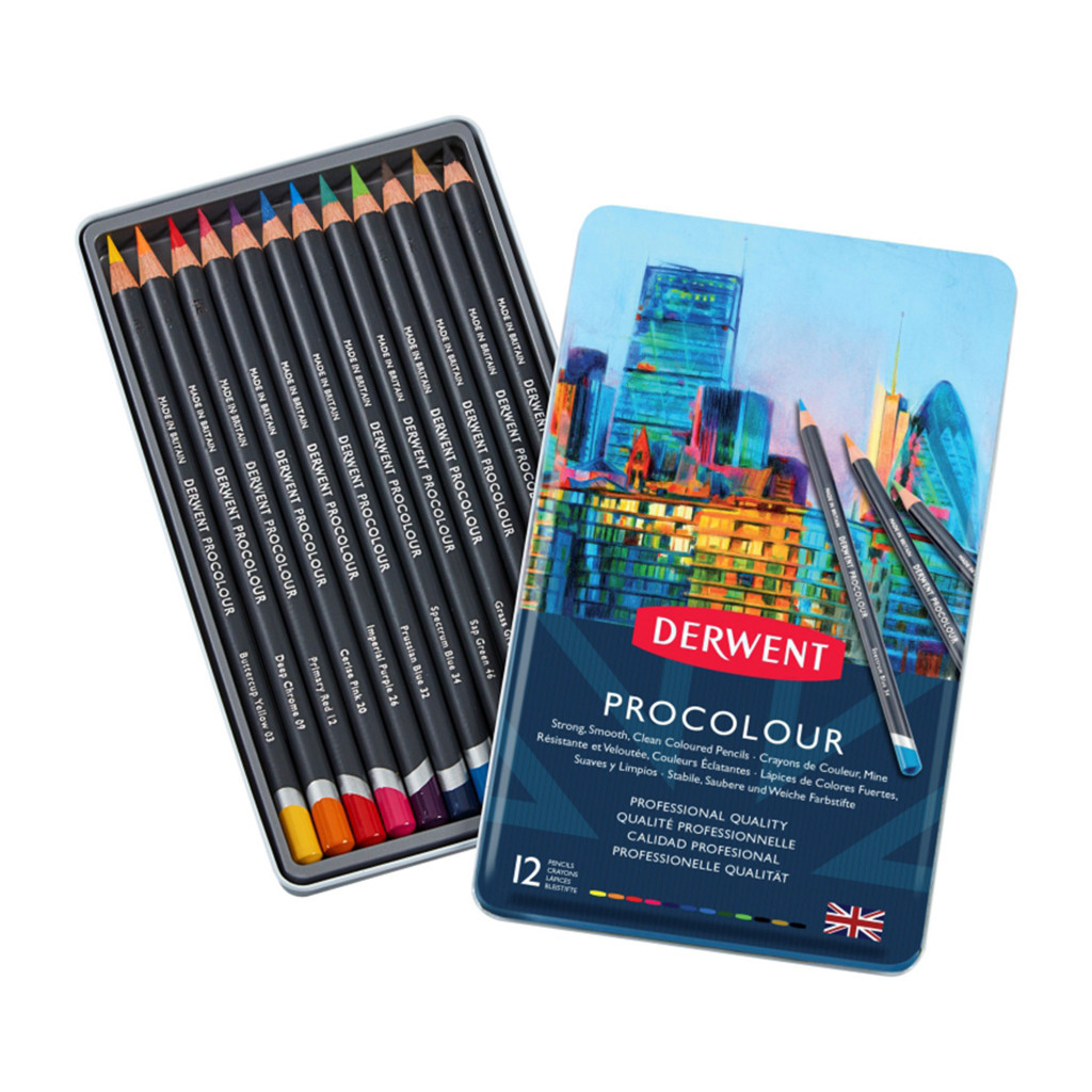 Олівці кольорові Derwent Procolour, 12 кольорів (5028252514613) - зображення 2