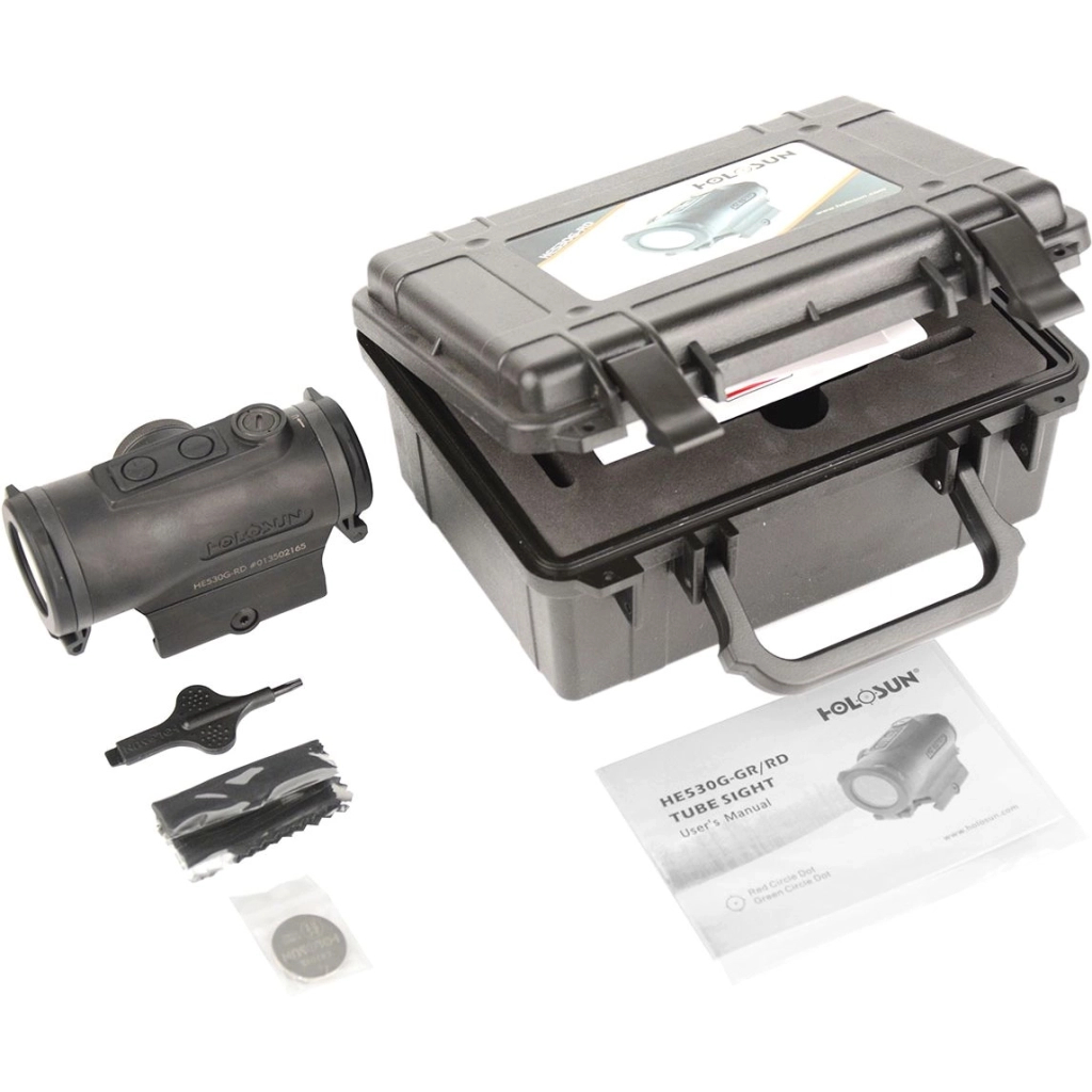 Коліматорний приціл Holosun HE530G-RD точка 2 MOA + коло 65 МОА (Red) (HE530G-RD) - зображення 5