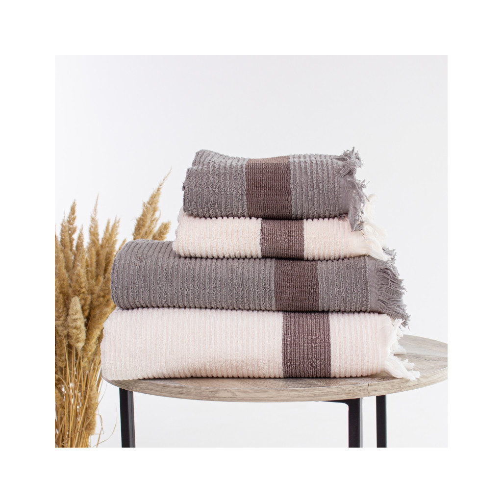 Рушник MirSon Набір лазневих 109 Elite Luxury Day/Night 4 шт (2200005613337) - зображення 1