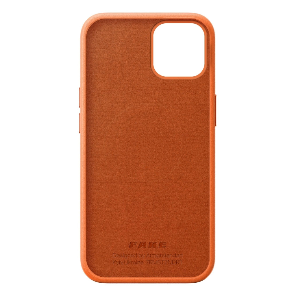 Чохол до мобільного телефона Armorstandart FAKE Leather Case Apple iPhone 14 Golden Brown (ARM64457) - зображення 2