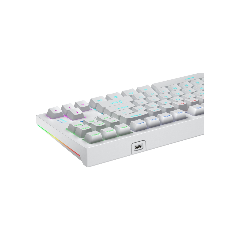 Клавіатура Aula F3032 White keycaps plus 21 Yellow keys KRGD Brown USB UA White (6948391201757) - зображення 3