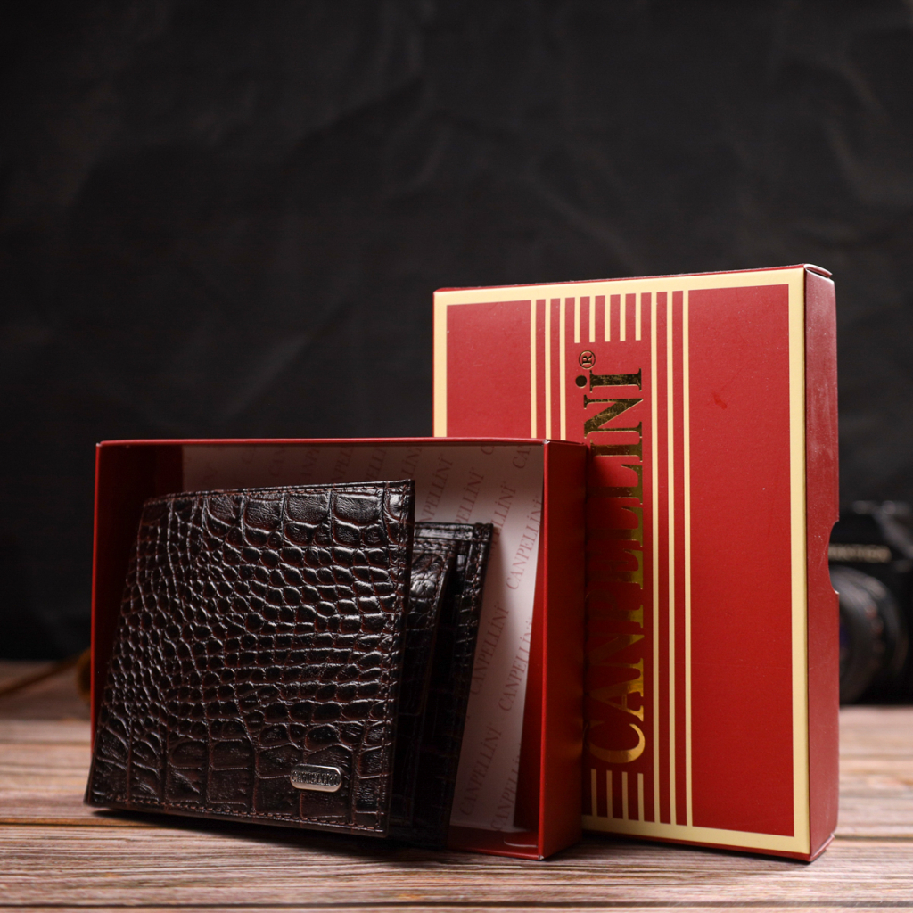 Портмоне Canpellini З натуральної шкіри Коричневе (21777) - зображення 9