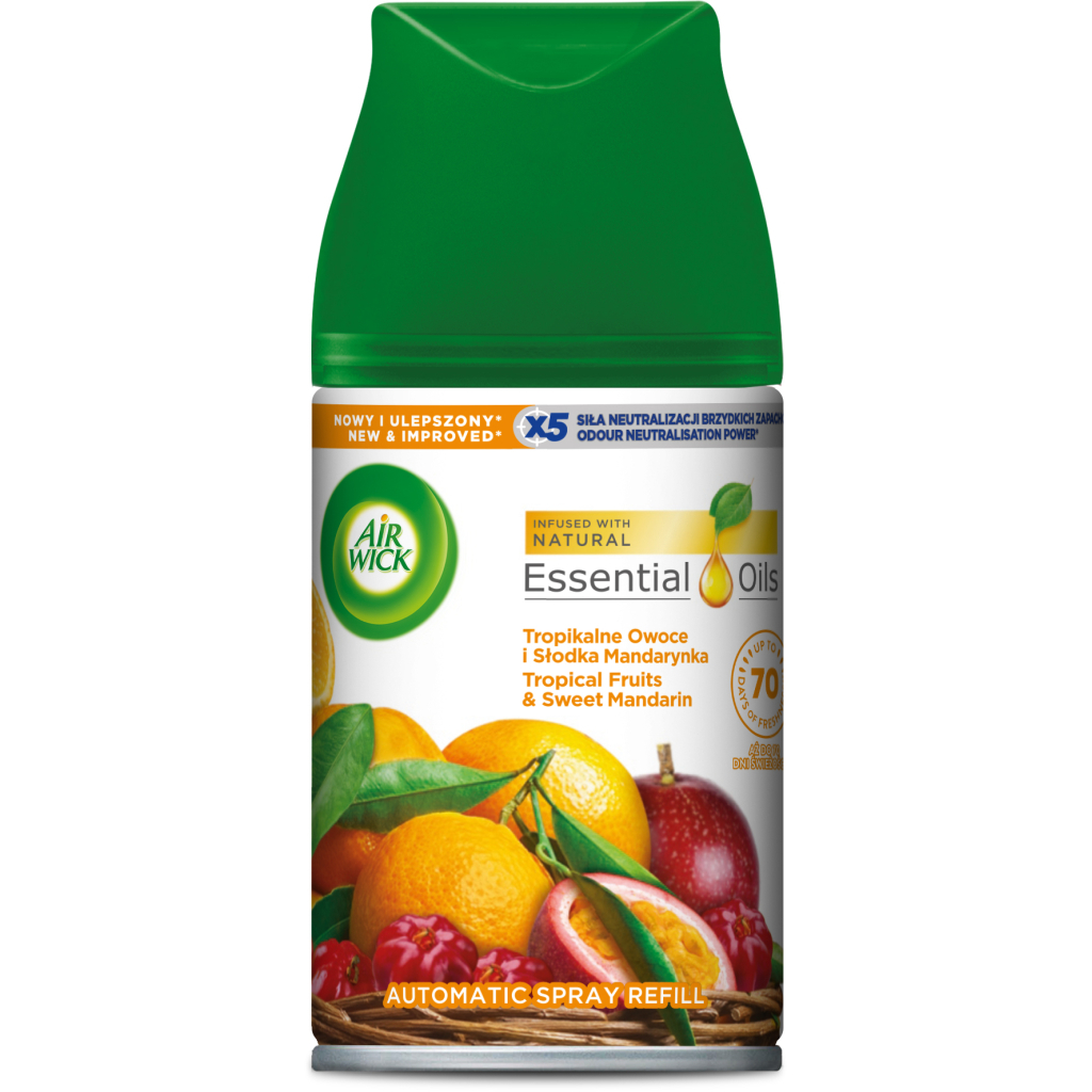 Освіжувач повітря Air Wick Тропічні фрукти та солодкий мандарин 250 мл (5900627073966/4820232970959) - зображення 1