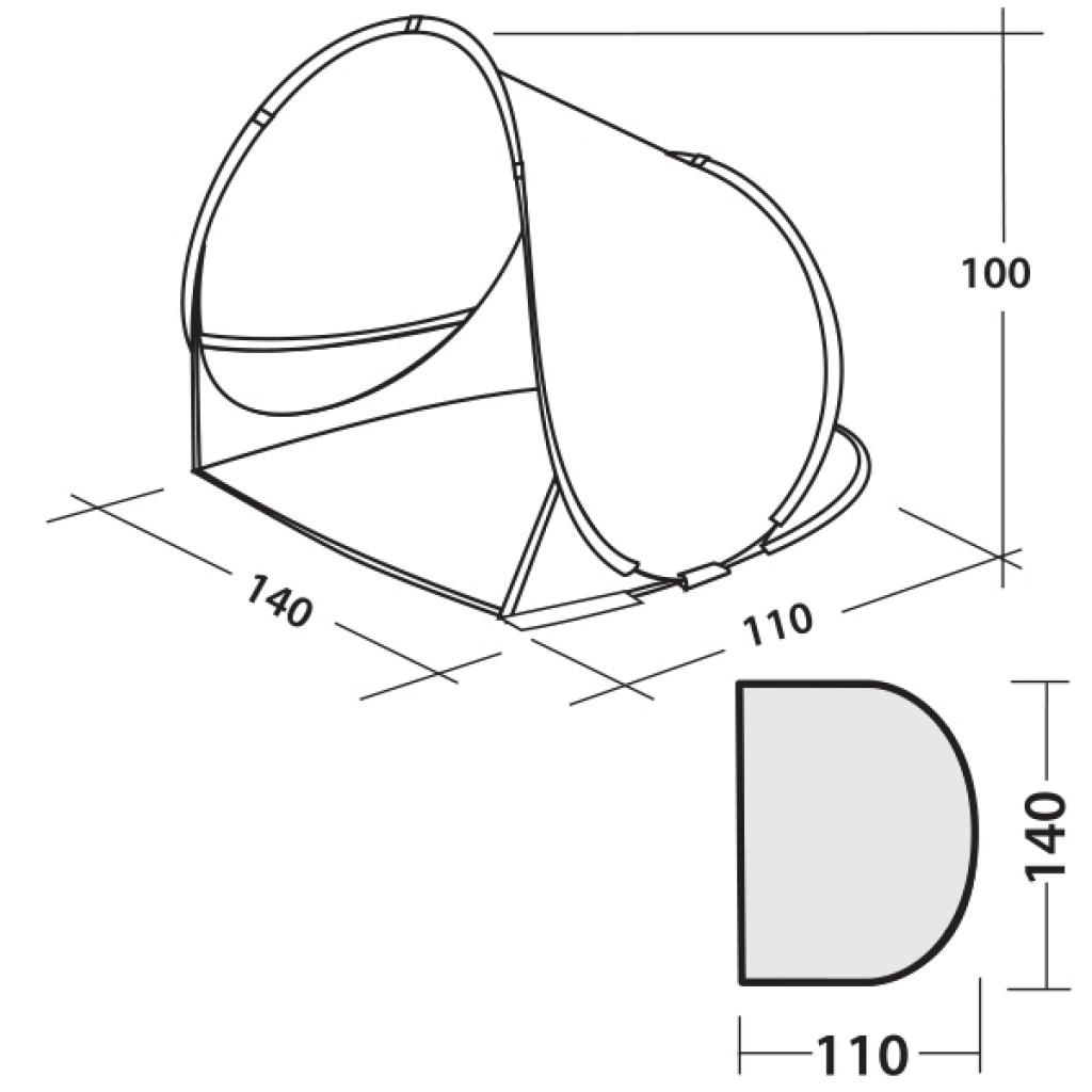 Намет Easy Camp Ocean 50 Ocean Blue (928283) - зображення 2