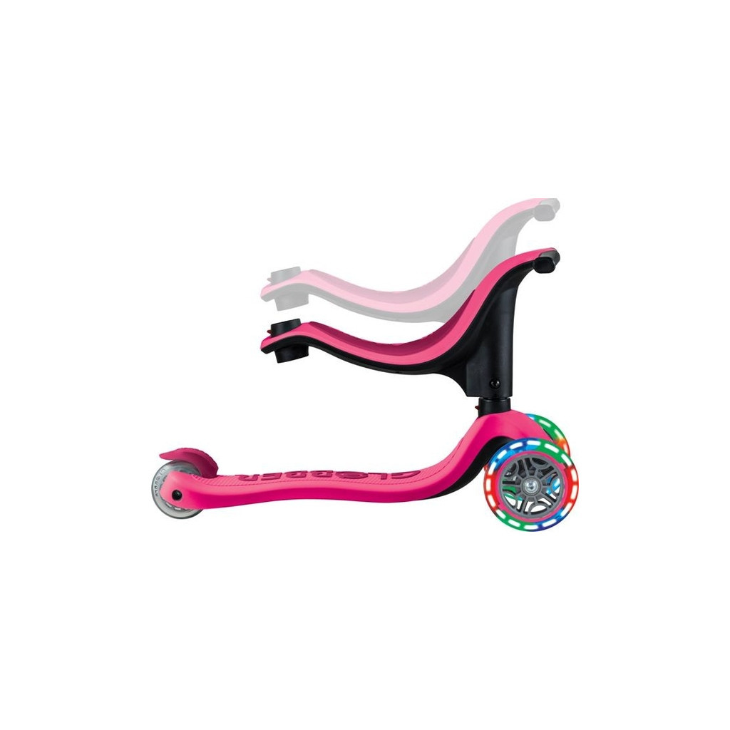 Самокат Globber Go Up Sporty Led пурпурно-рожевий (452-610-4) - зображення 8