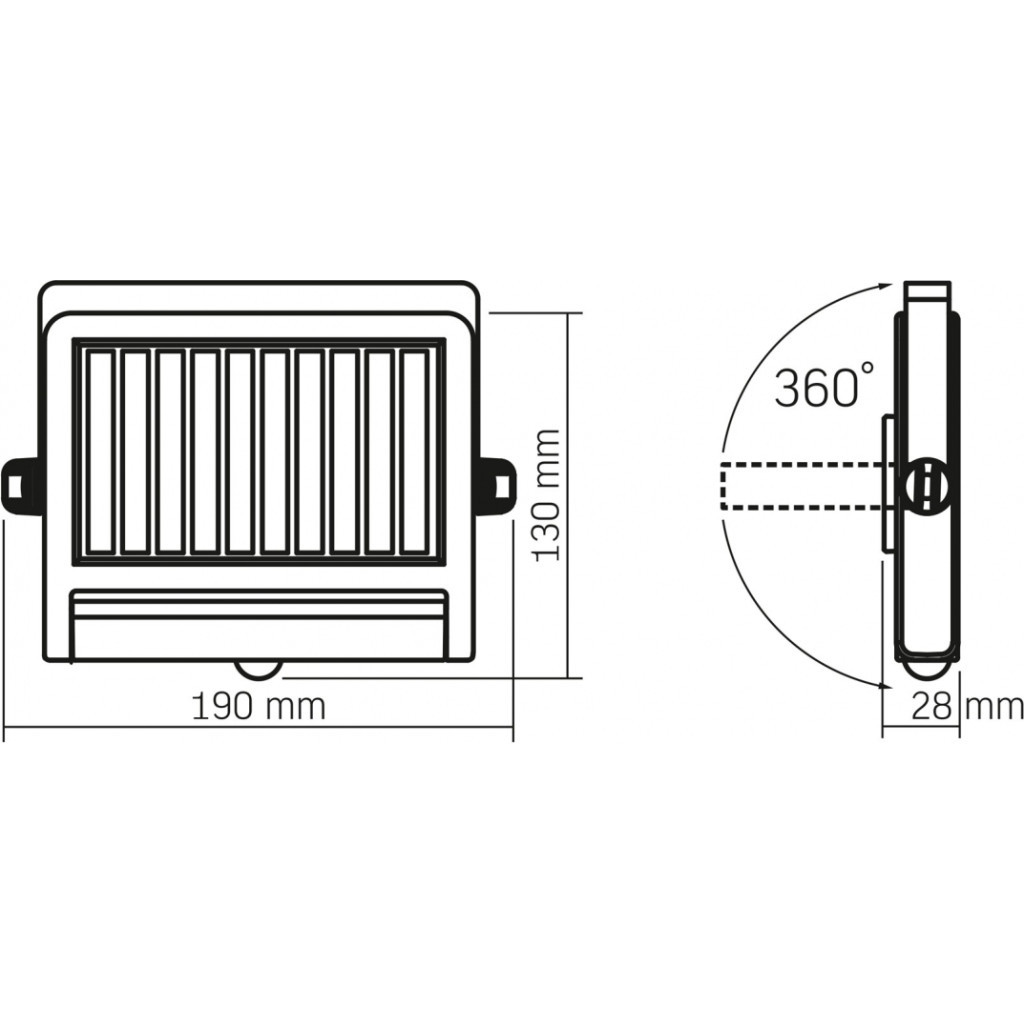 Прожектор Videx IP54 600Lm 5000K Сенсорний (VL-WLSO-025-S) - зображення 10