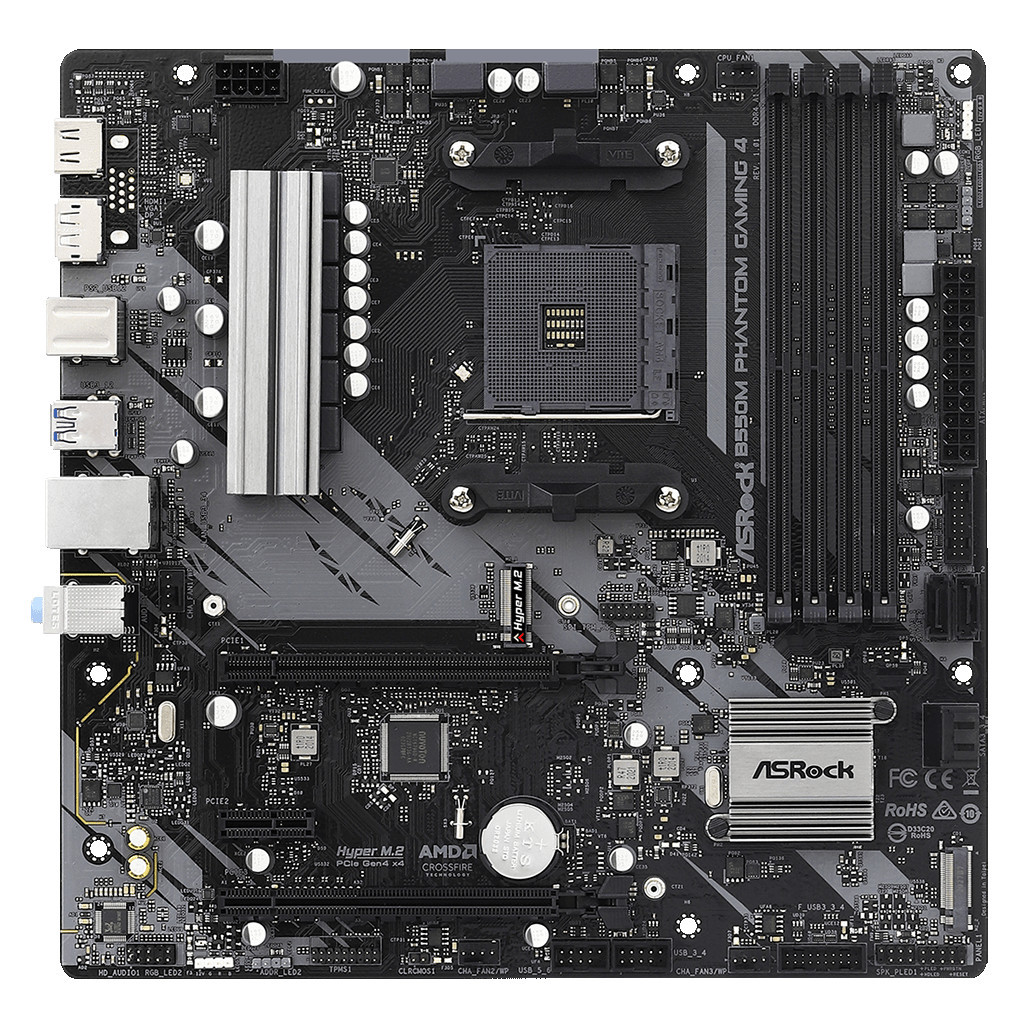 Материнська плата ASRock B550M PHANTOM GAMING 4 - зображення 1