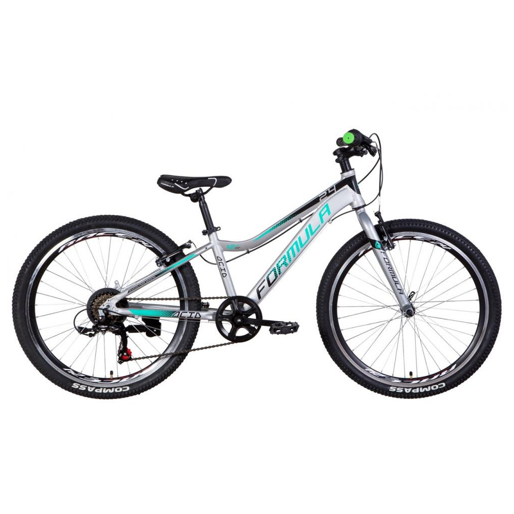Велосипед Formula 24" ACID 1.0 Vbr рама-12" 2021 Black/Green (OPS-FR-24-287) - зображення 1
