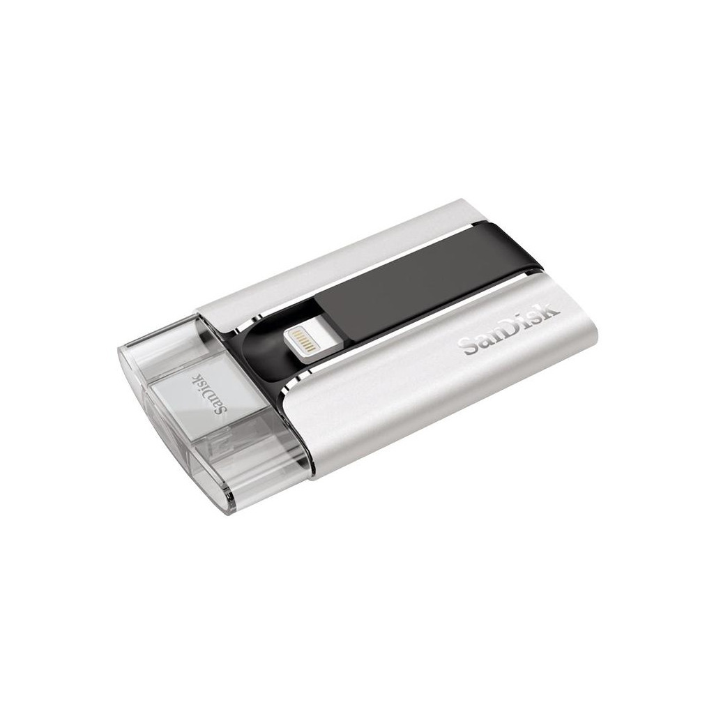 USB флеш накопичувач SanDisk 128GB iXpand USB 2.0/Lightning (SDIX-128G-G57) - зображення 2
