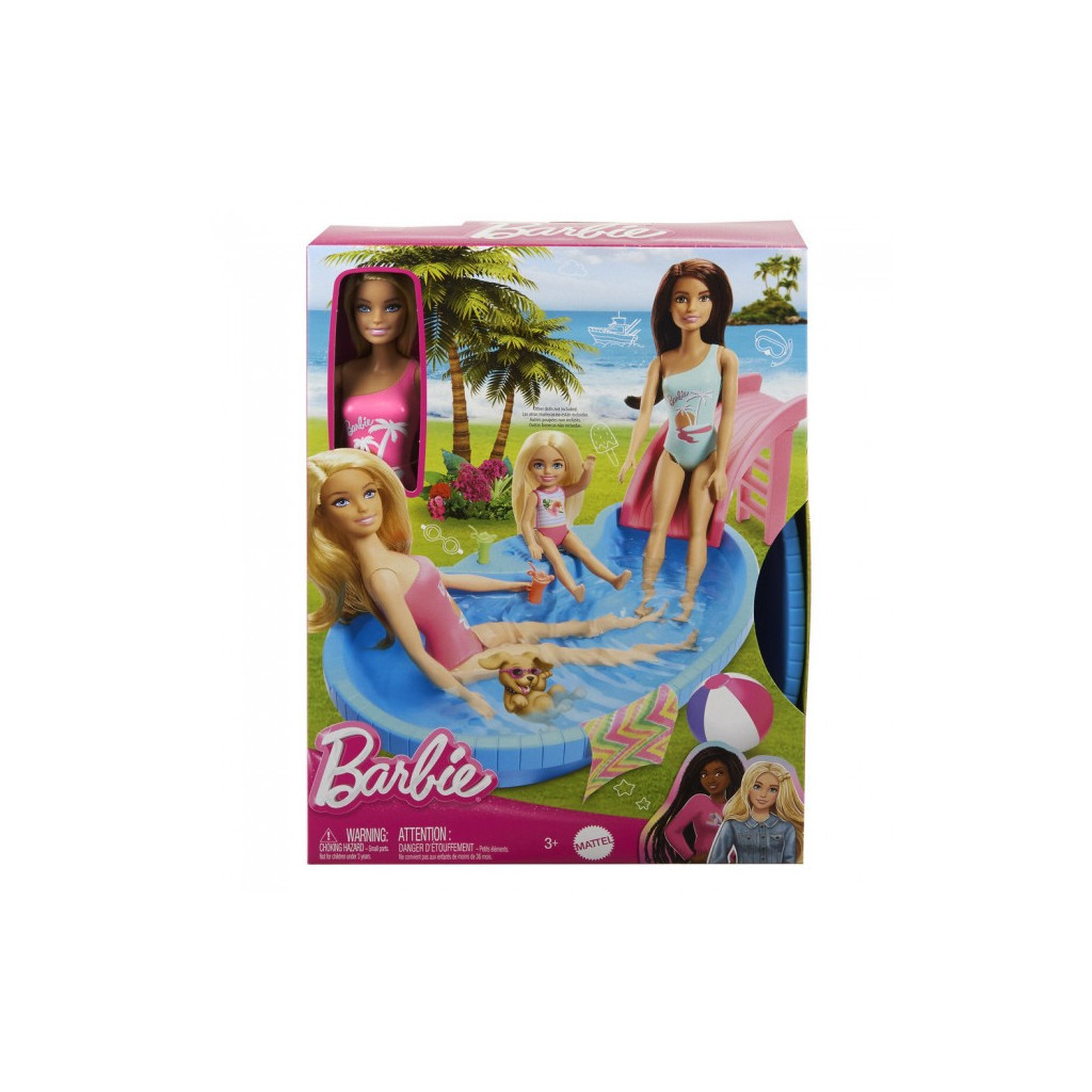 Лялька Barbie Розваги біля басейну (HRJ74) - зображення 3