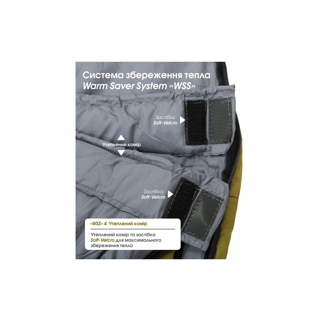 Спальний мішок Mousson RACE L Olive (10158) - зображення 7