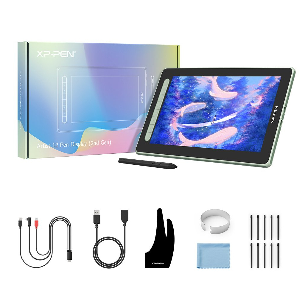 Планшет-монітор XP-Pen Artist 12 Pen Display (2nd Gen) Green (JPCD120FH_G) - зображення 3